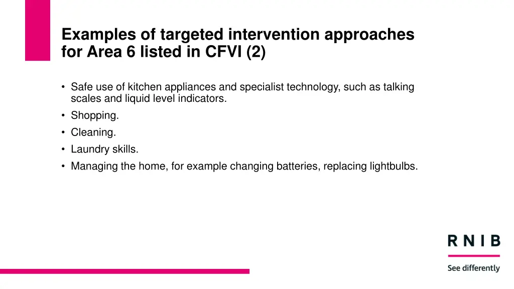 examples of targeted intervention approaches 1