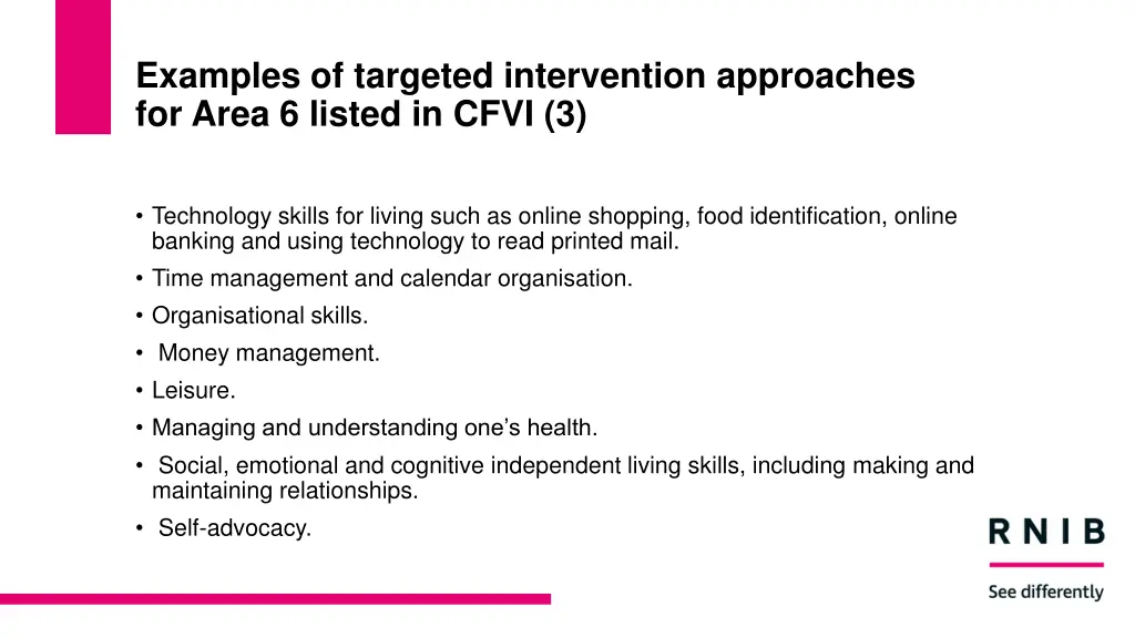 examples of targeted intervention approaches 2