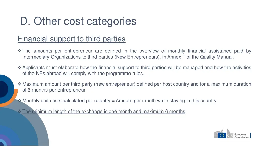 d other cost categories 2