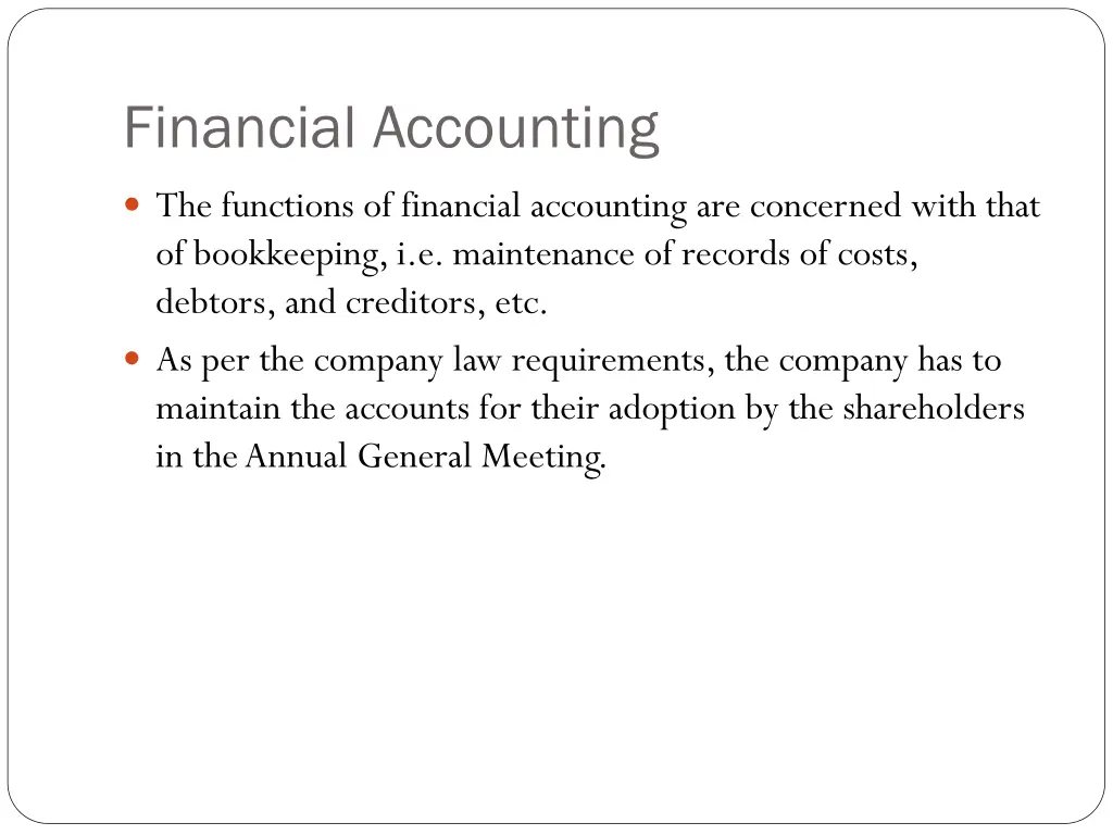 financial accounting