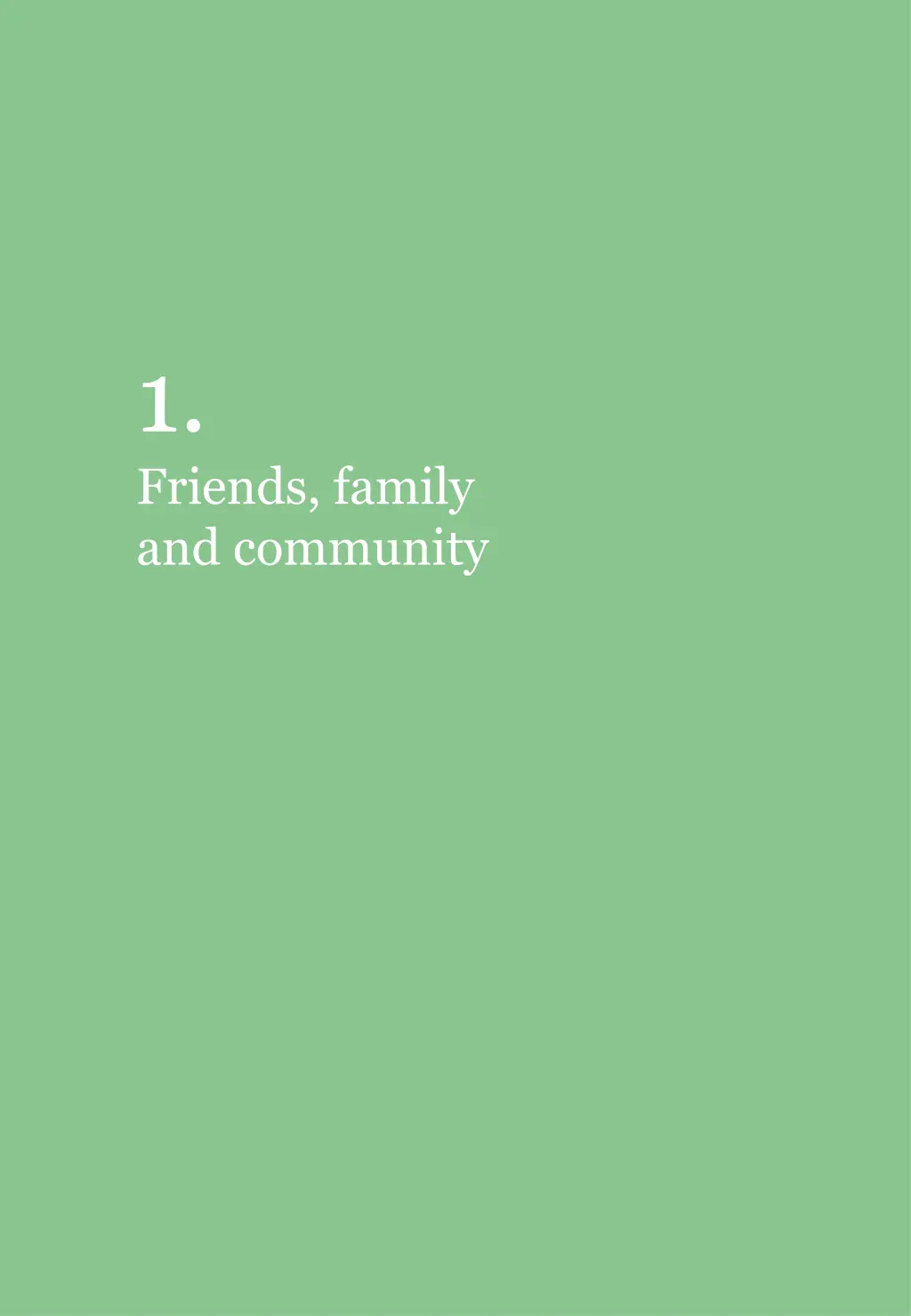 1 friends family and community