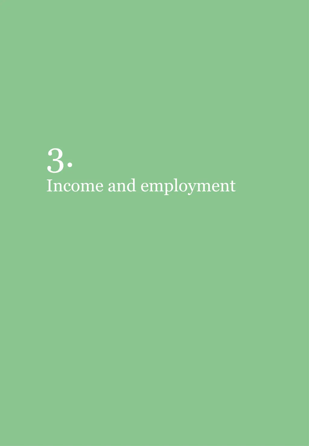 3 income and employment