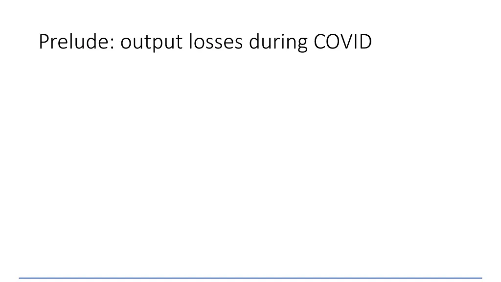 prelude output losses during covid