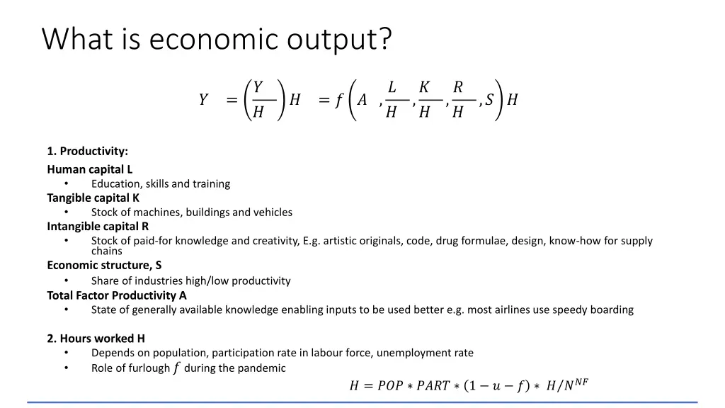 what is economic output