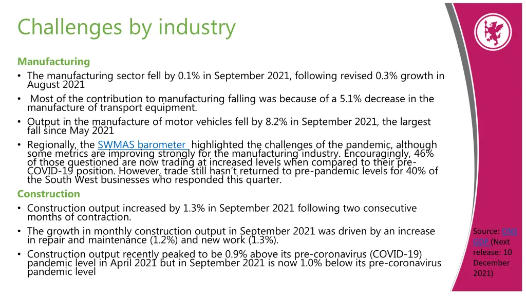 challenges by industry 1