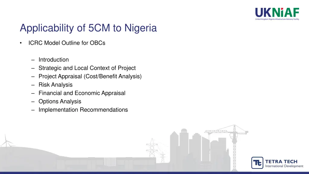 applicability of 5cm to nigeria