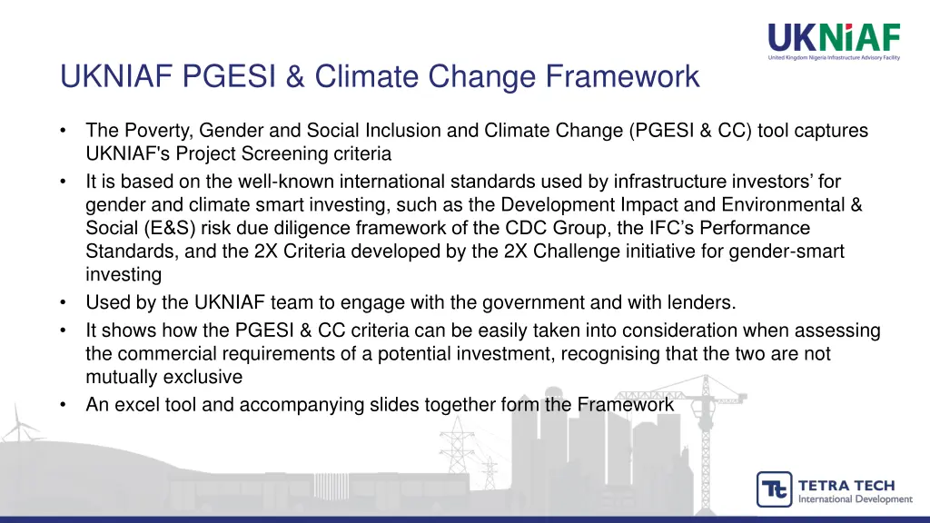 ukniaf pgesi climate change framework