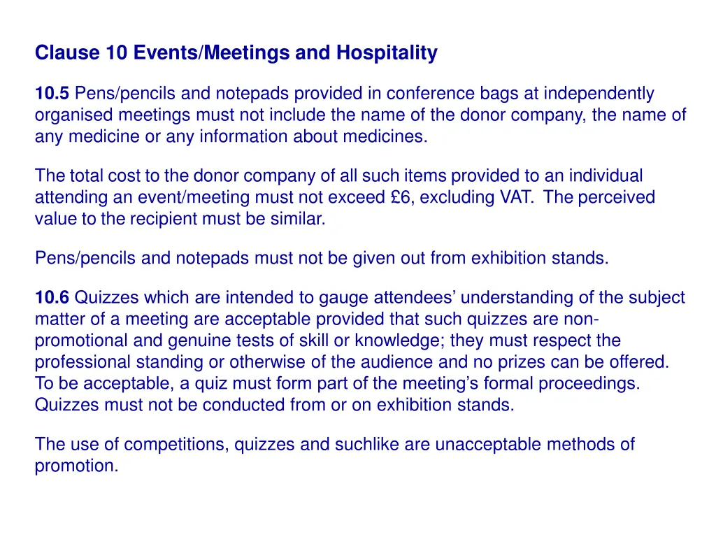 clause 10 events meetings and hospitality 3