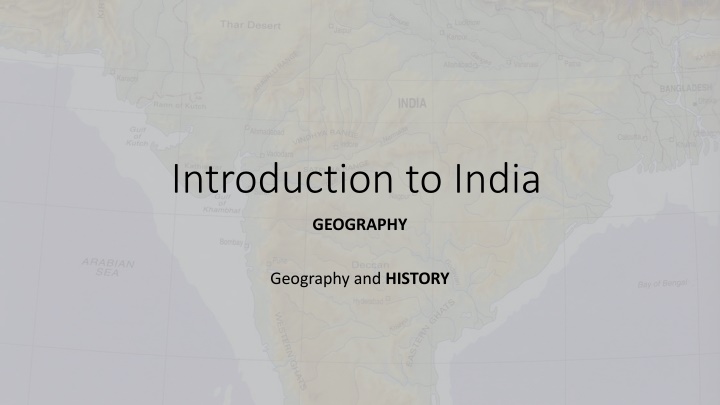 introduction to india