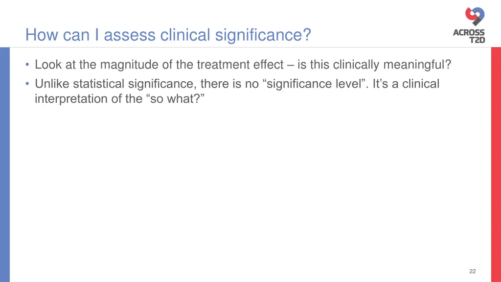 how can i assess clinical significance