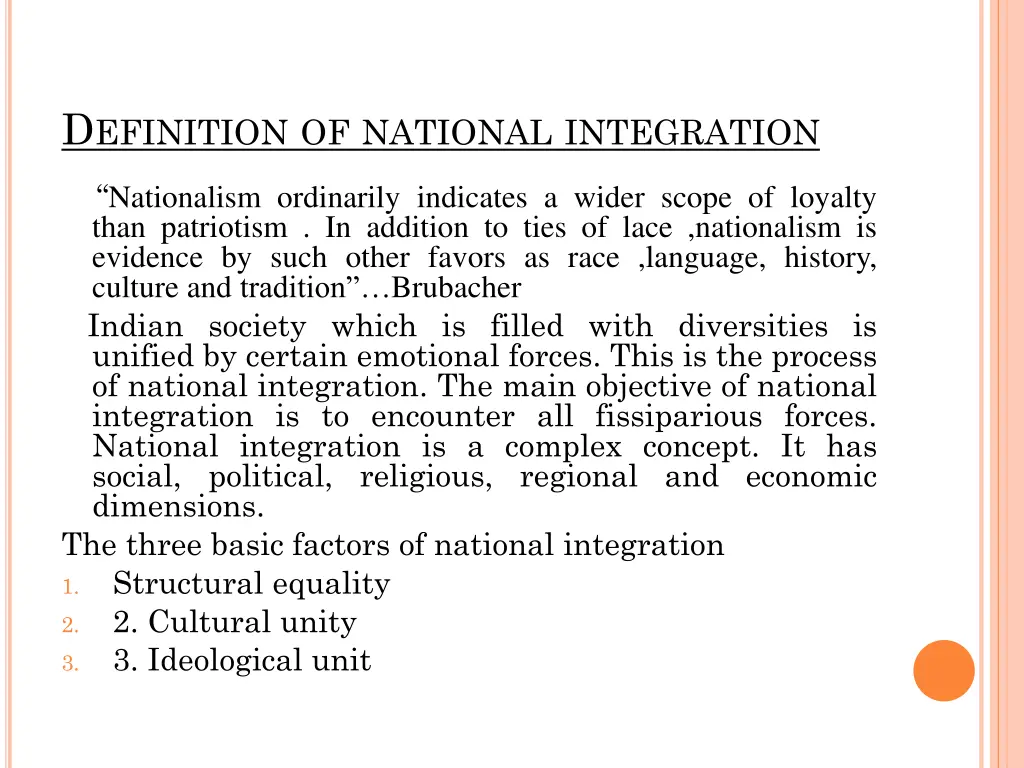 d efinition of national integration