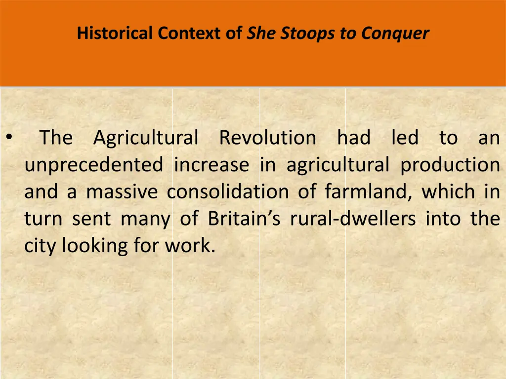 historical context of she stoops to conquer 2