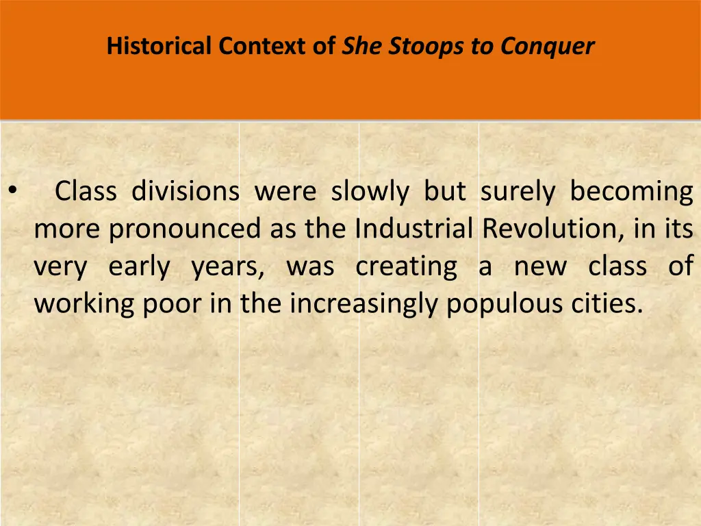 historical context of she stoops to conquer 3