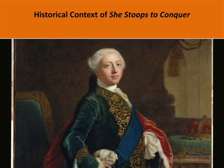 historical context of she stoops to conquer