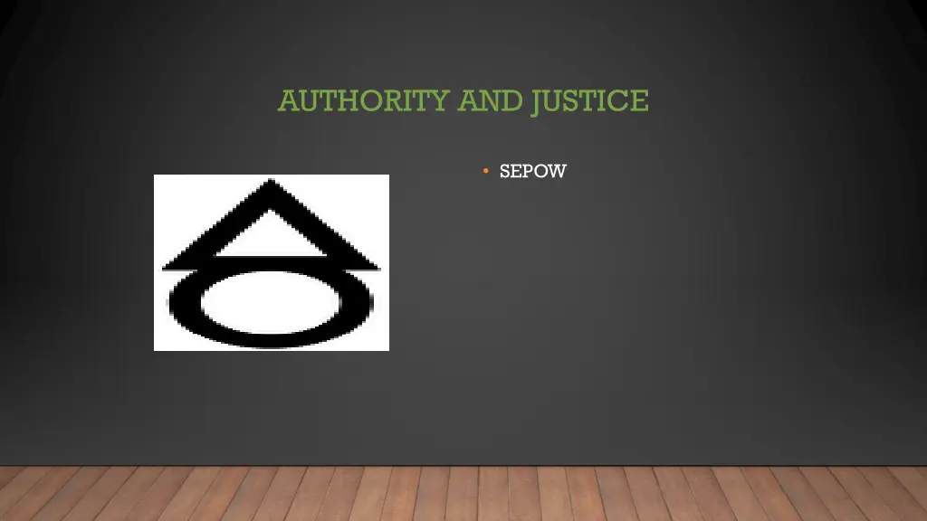 authority and justice