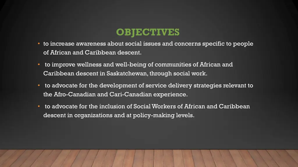 objectives