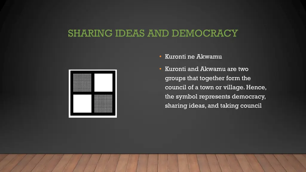 sharing ideas and democracy