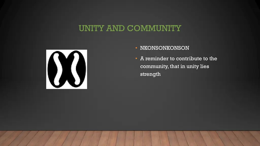 unity and community