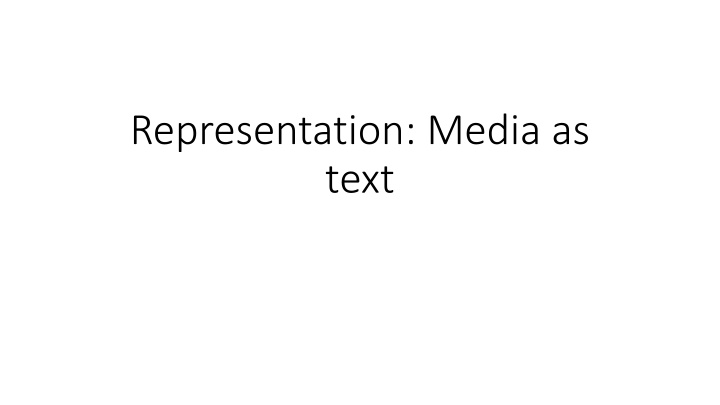 representation media as text