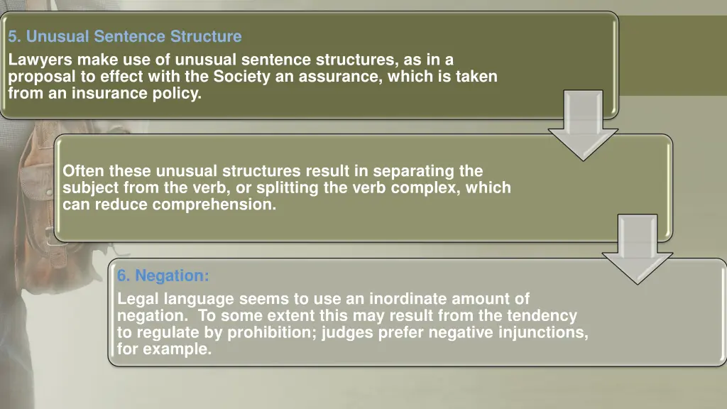 5 unusual sentence structure lawyers make