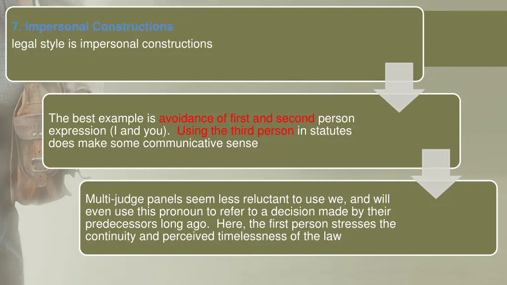 7 impersonal constructions legal style