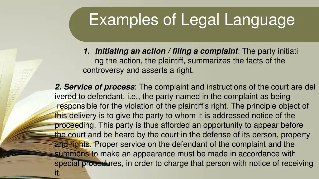 examples of legal language