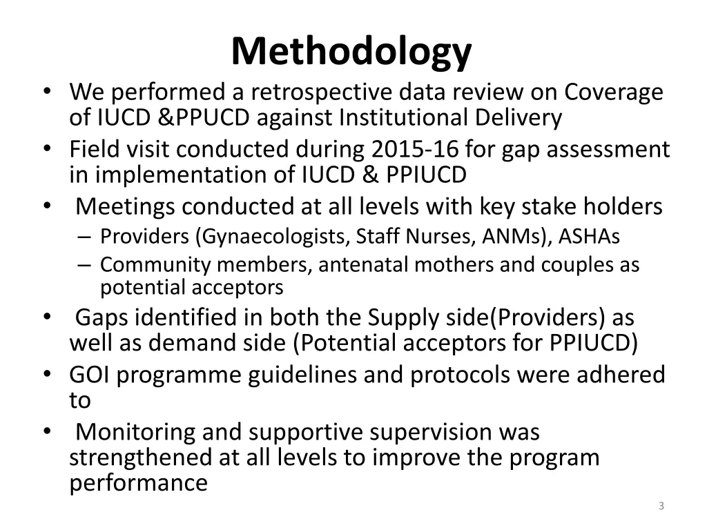 methodology