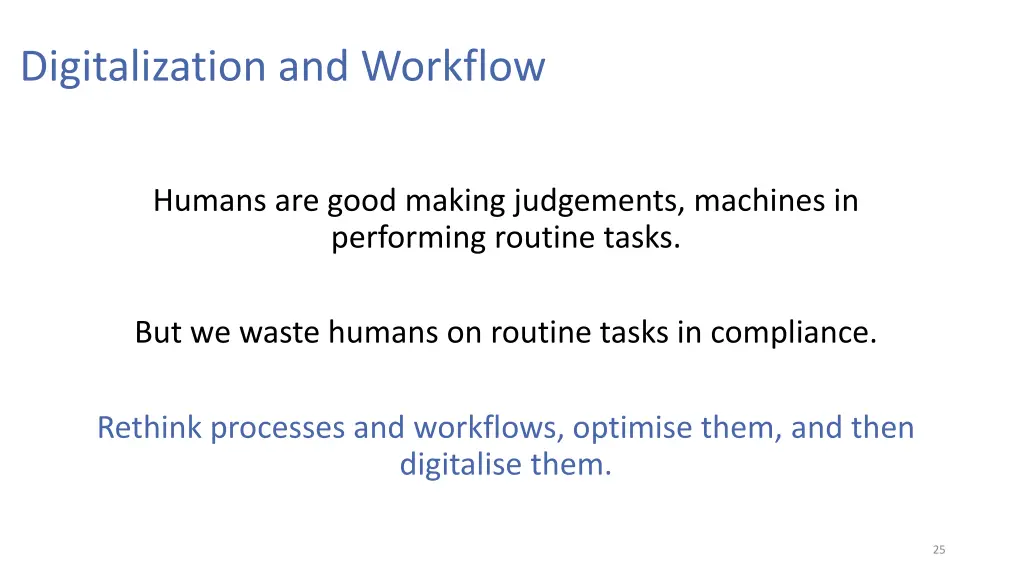 digitalization and workflow