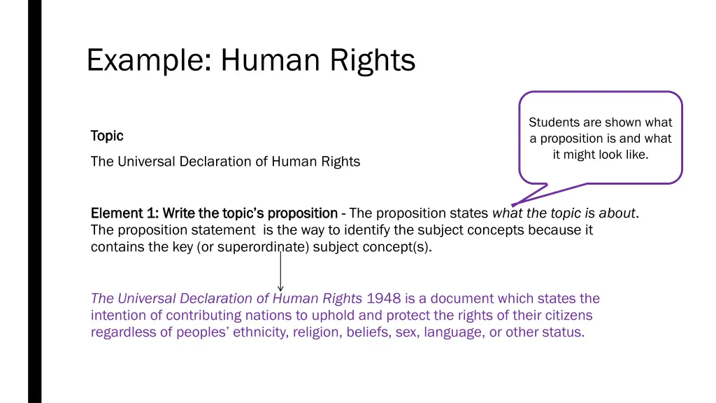 example human rights