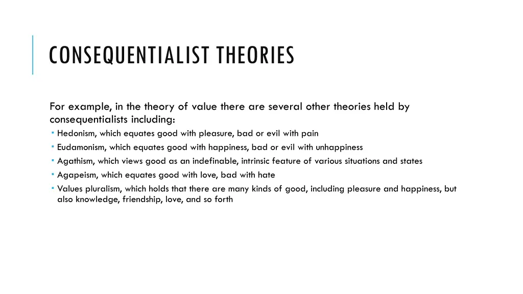 consequentialist theories 1