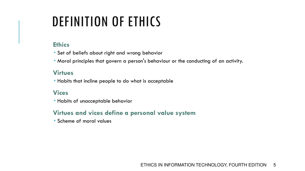 definition of ethics