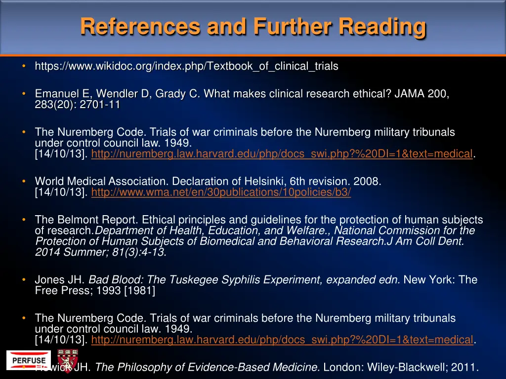 references and further reading