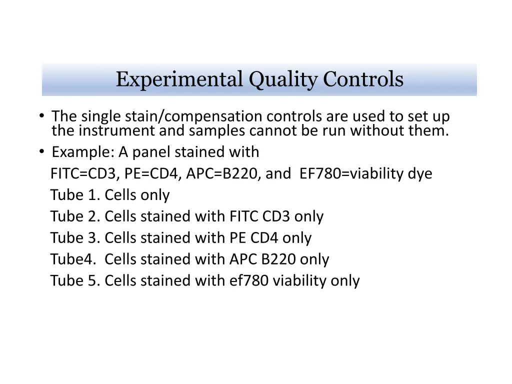 experimental quality controls 1