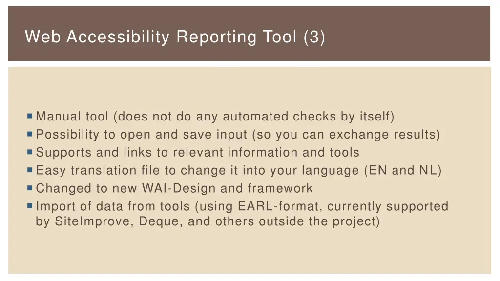 web accessibility reporting tool 3