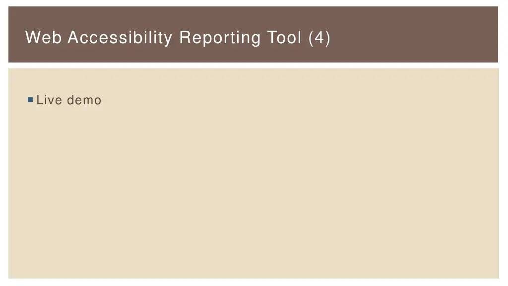 web accessibility reporting tool 4