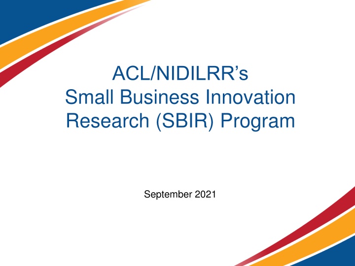 acl nidilrr s small business innovation research