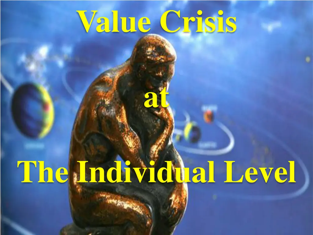 value crisis