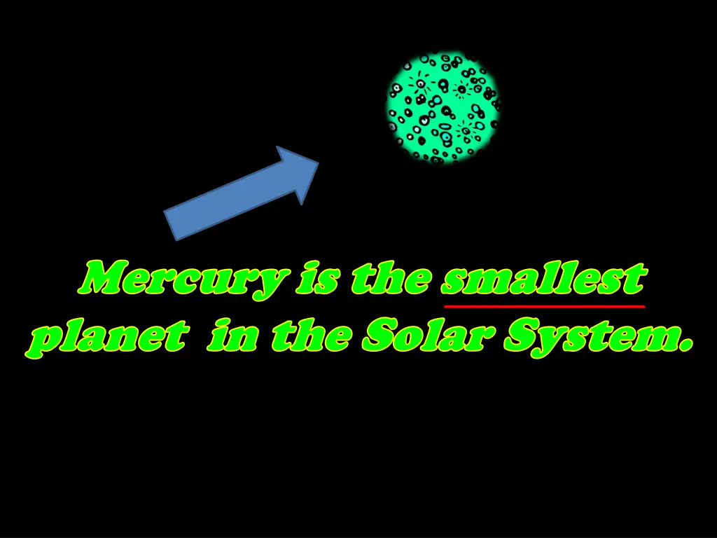 mercury is the smallest mercury is the smallest