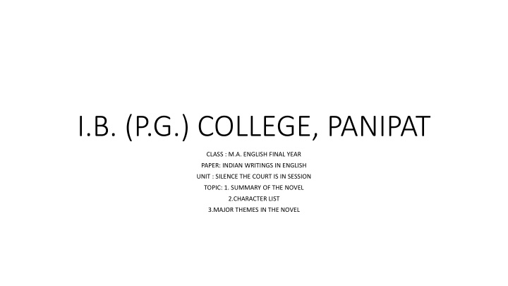 i b p g college panipat