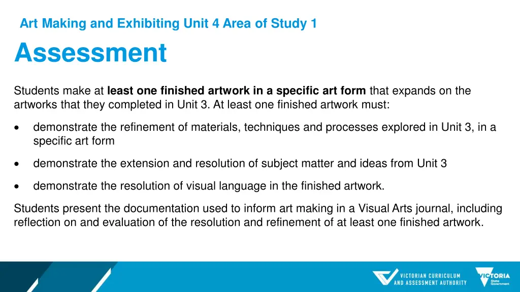 art making and exhibiting unit 4 area of study 1 2