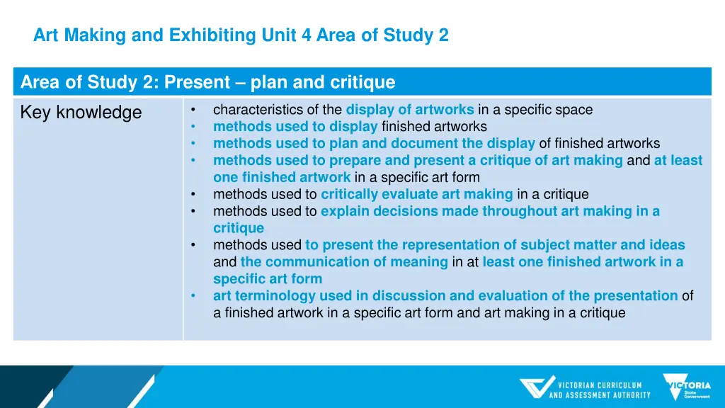 art making and exhibiting unit 4 area of study 2 1