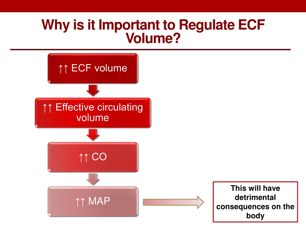 why is it important to regulate ecf volume