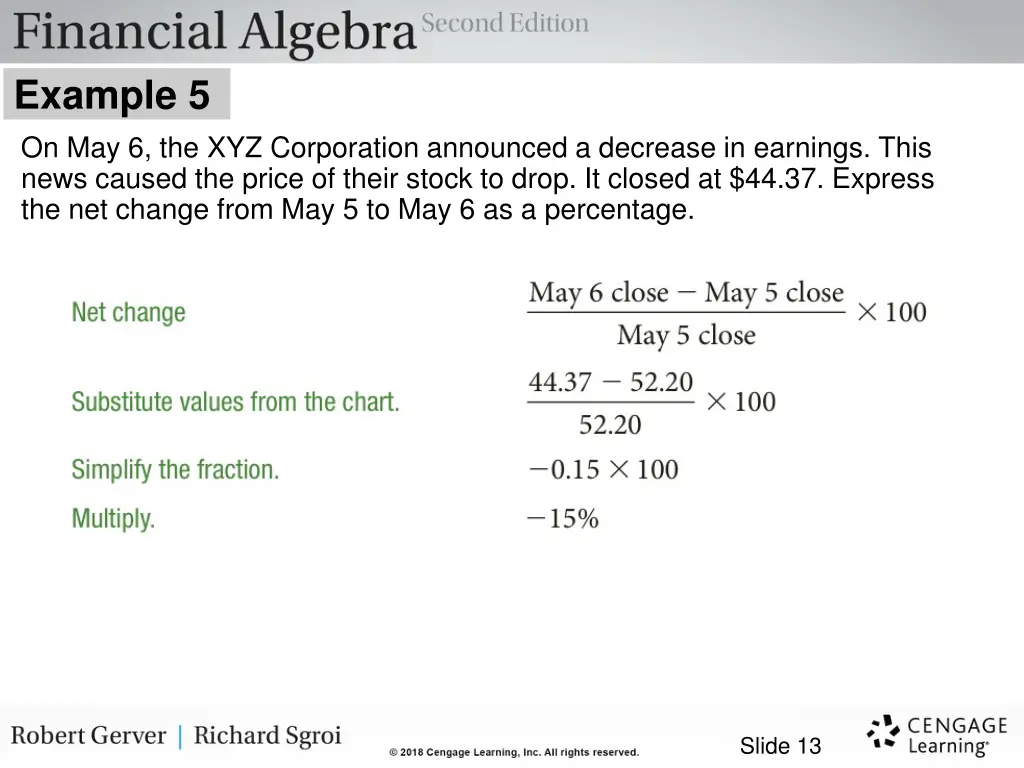 example 5 on may 6 the xyz corporation announced 1