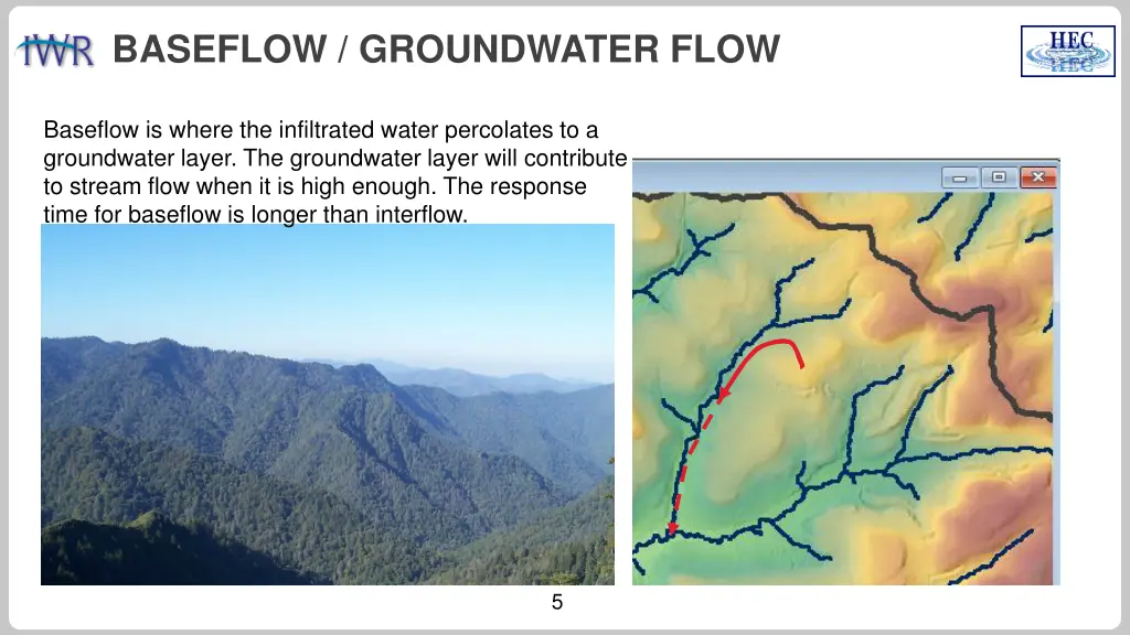 baseflow groundwater flow