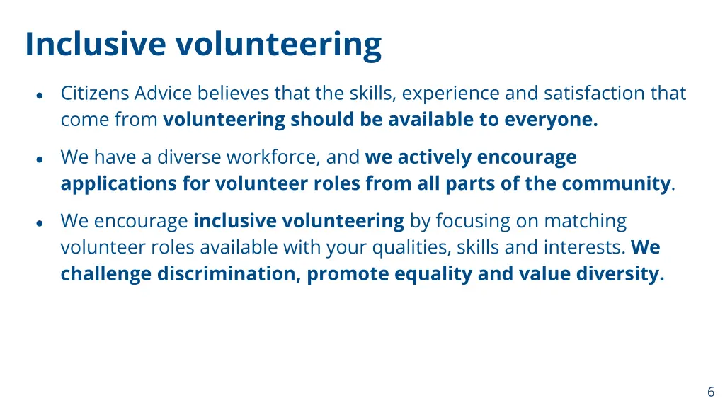 inclusive volunteering