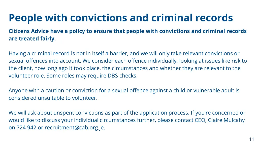 people with convictions and criminal records