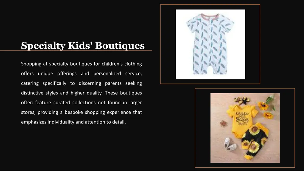 specialty kids boutiques