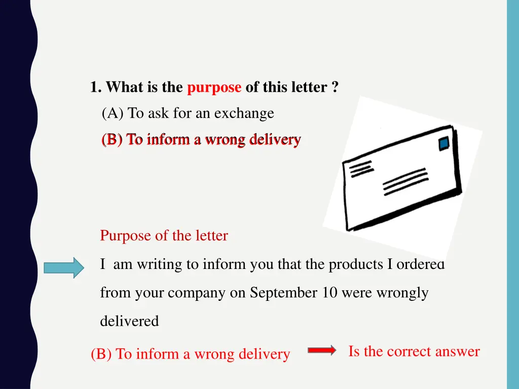 1 what is the purpose of this letter