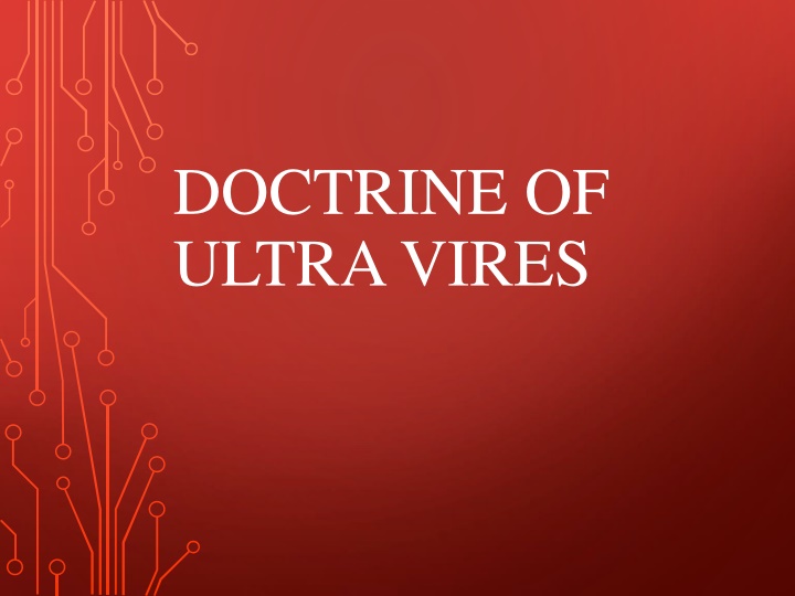 doctrine of ultra vires