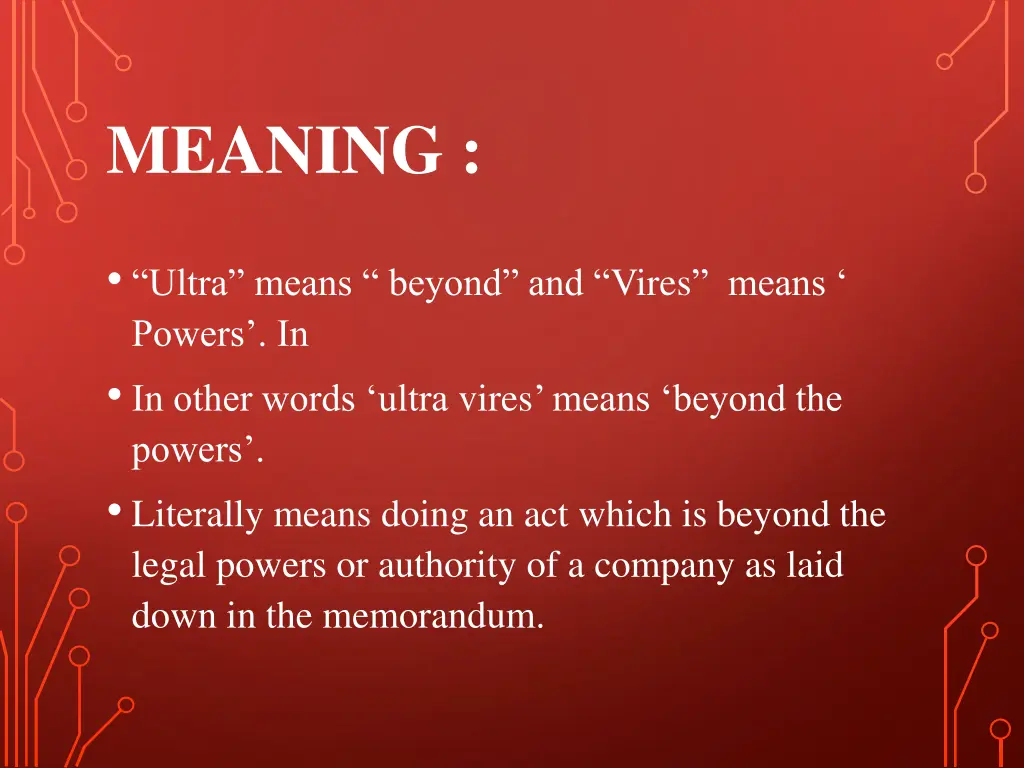 meaning